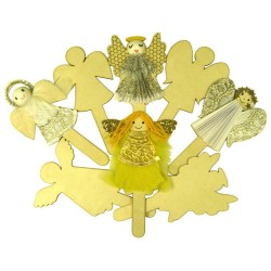 ΣΕΤ ΞΥΛΙΝΕΣ ΦΙΓΟΥΡΕΣ ΑΓΓΕΛΑΚΙΑ / σετ 4τμχ