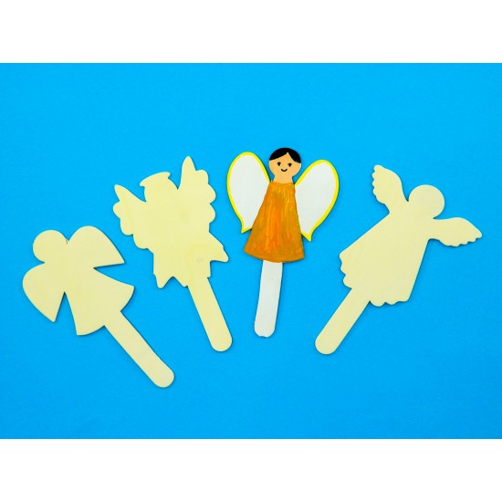 ΣΕΤ ΞΥΛΙΝΕΣ ΦΙΓΟΥΡΕΣ ΑΓΓΕΛΑΚΙΑ / σετ 4τμχ