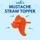 ΕΠΙΣΤΟΜΙΟ ARK's LIP-BLOK MUSTACHE STRAW TOPPER 3/4"