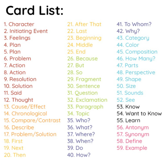 BJOREM STORY CUE CARD DECK