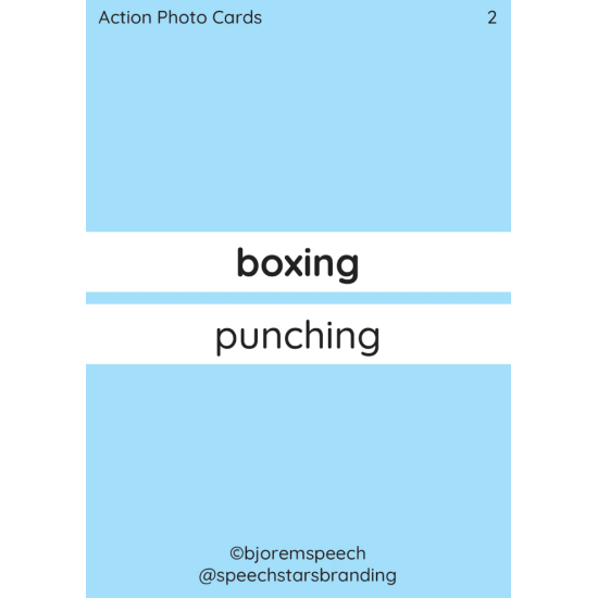 BJOREM ACTION PHOTO CARDS