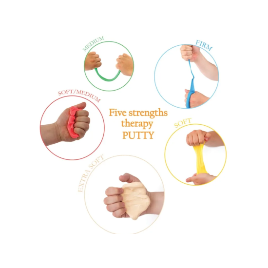 ΠΗΛΟΣ THERAPY PUTTY ΣΕΤ 5 ΧΡΩΜΑΤΑ ΑΠΟ 57GR
