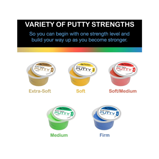 ΠΗΛΟΣ THERAPY PUTTY ΣΕΤ 5 ΧΡΩΜΑΤΑ ΑΠΟ 57GR