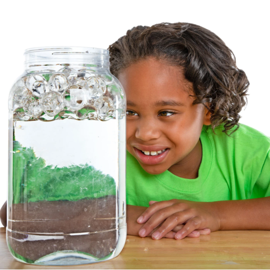 MESSY PLAY TRANSPARENT BEANS