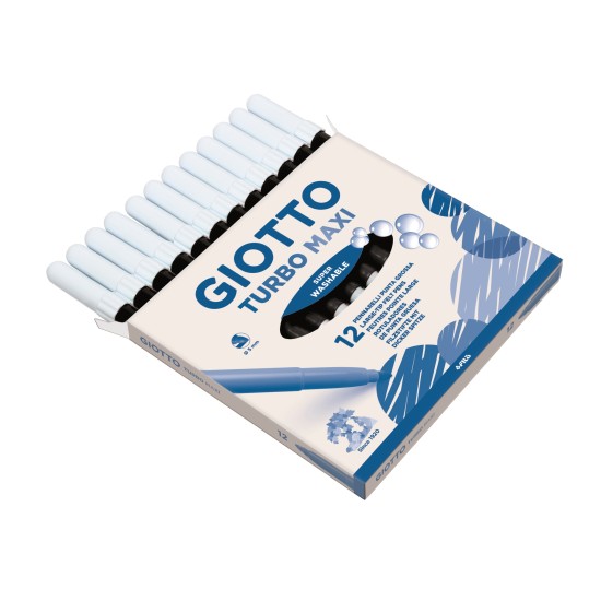 ΜΟΝΟΧΡΩΜΟΙ ΜΑΡΚΑΔΟΡΟΙ ΧΟΝΤΡΟΙ - ΜΑΥΡΟ / σετ 12τμχ