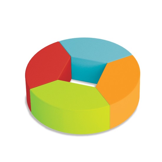 FRESH SNAKE - POUF CIRCLE 4pcs