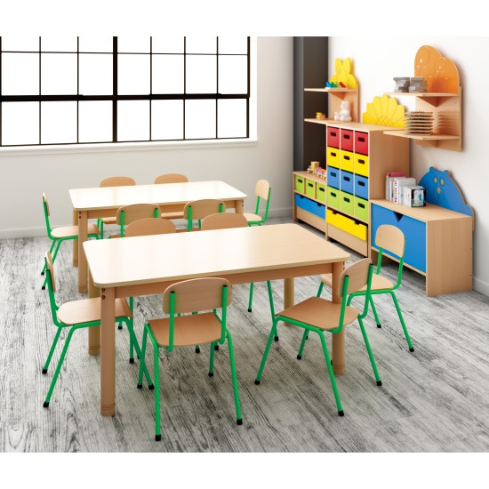 ΤΡΑΠΕΖΙ ΠΑΡΑΛΛΗΛΟΓΡΑΜΜΟ CLASSIC WOOD NATURA - ΦΥΣΙΚΟ