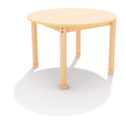 ΤΡΑΠΕΖΙ ΣΤΡΟΓΓΥΛΟ CLASSIC WOOD NATURA - ΦΥΣΙΚΟ