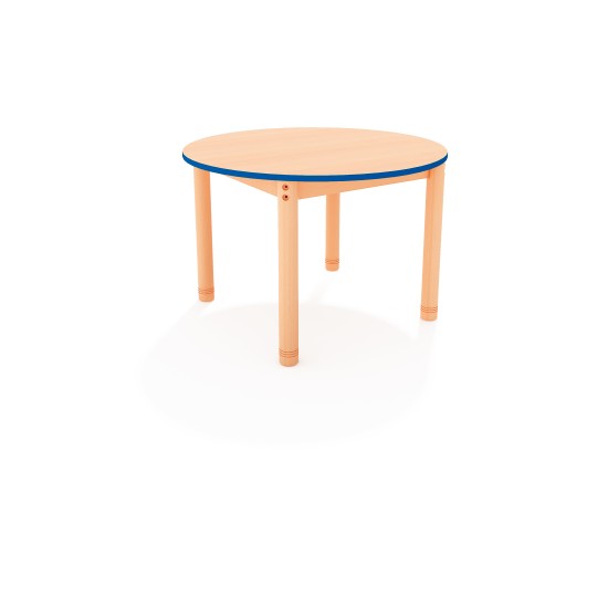 ΤΡΑΠΕΖΙ ΣΤΡΟΓΓΥΛΟ CLASSIC WOOD NATURA - ΜΠΛΕ