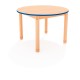 ΤΡΑΠΕΖΙ ΣΤΡΟΓΓΥΛΟ CLASSIC WOOD NATURA - ΜΠΛΕ