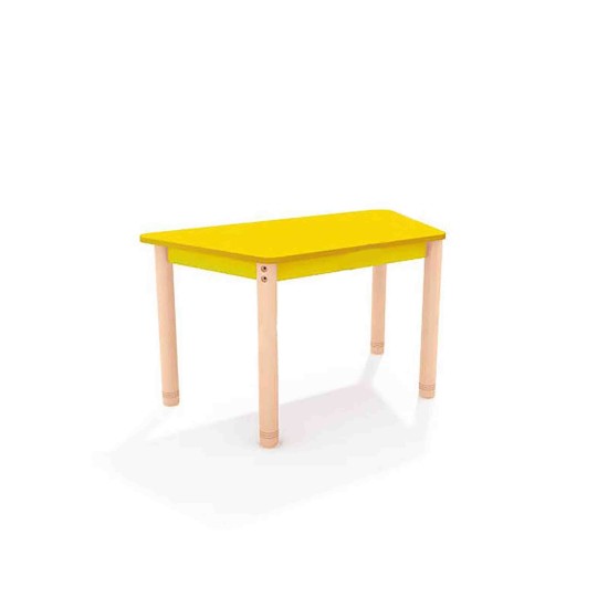 ΤΡΑΠΕΖΙ ΤΡΑΠΕΖΟΕΙΔΕΣ CLASSIC WOOD COLORI - ΚΙΤΡΙΝΟ