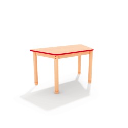 ΤΡΑΠΕΖΙ ΤΡΑΠΕΖΟΕΙΔΕΣ CLASSIC WOOD NATURA - ΚΟΚΚΙΝΟ