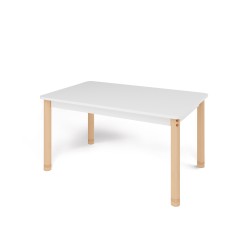 ΤΡΑΠΕΖΙ ΠΑΡΑΛΛΗΛΟΓΡΑΜΜΟ CLASSIC WOOD COLORI - ΛΕΥΚΟ