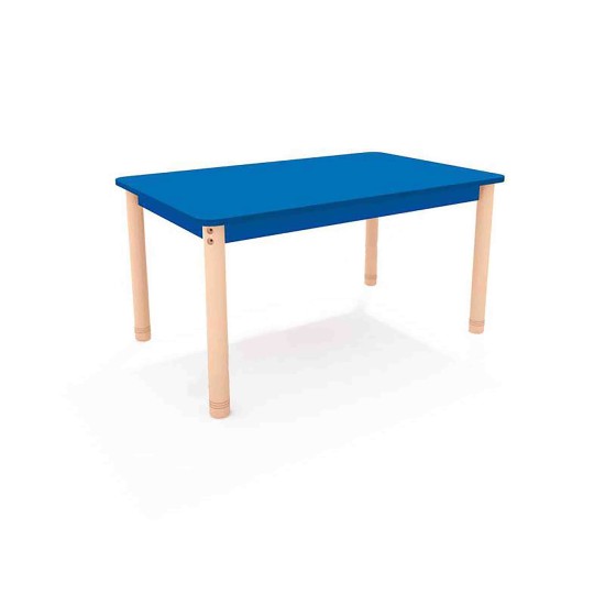 ΤΡΑΠΕΖΙ ΠΑΡΑΛΛΗΛΟΓΡΑΜΜΟ CLASSIC WOOD COLORI - ΜΠΛΕ