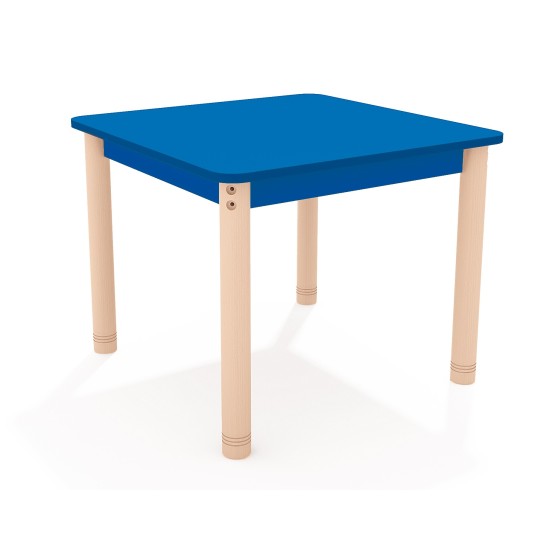 ΤΡΑΠΕΖΙ ΤΕΤΡΑΓΩΝΟ CLASSIC WOOD COLORI - ΜΠΛΕ