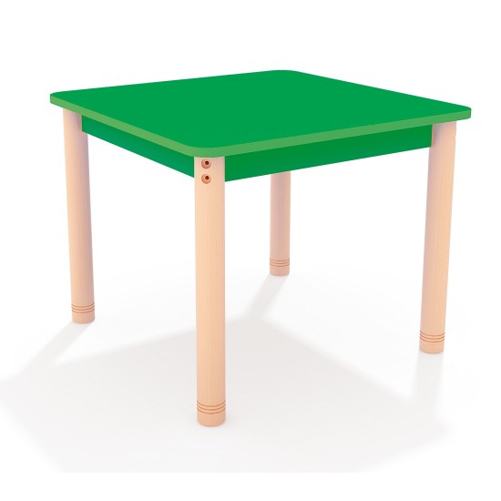 ΤΡΑΠΕΖΙ ΤΕΤΡΑΓΩΝΟ CLASSIC WOOD COLORI - ΠΡΑΣΙΝΟ