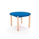 ΤΡΑΠΕΖΙ ΣΤΡΟΓΓΥΛΟ CLASSIC WOOD COLORI - ΜΠΛΕ