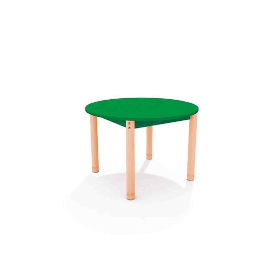 ΤΡΑΠΕΖΙ ΣΤΡΟΓΓΥΛΟ CLASSIC WOOD COLORI - ΠΡΑΣΙΝΟ