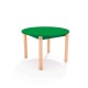 ΤΡΑΠΕΖΙ ΣΤΡΟΓΓΥΛΟ CLASSIC WOOD COLORI - ΠΡΑΣΙΝΟ