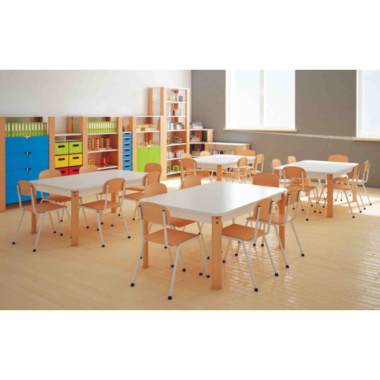 ΣΧΟΛΙΚΗ ΚΑΡΕΚΛΑ METAL BASIC - ΛΕΥΚΗ