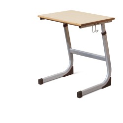 STUDENT ADJUSTABLE DESK ONE STUDENT DESK 3-6 GREY