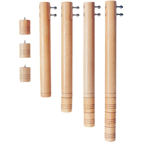 ΤΡΑΠΕΖΙ ΕΞΑΓΩΝΟ CLASSIC WOOD NATURA - ΚΟΚΚΙΝΟ