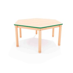 ΤΡΑΠΕΖΙ ΕΞΑΓΩΝΟ CLASSIC WOOD NATURA - ΠΡΑΣΙΝΟ