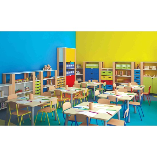 ΣΧΟΛΙΚΗ ΚΑΡΕΚΛΑ METAL LARGE - ΜΠΛΕ