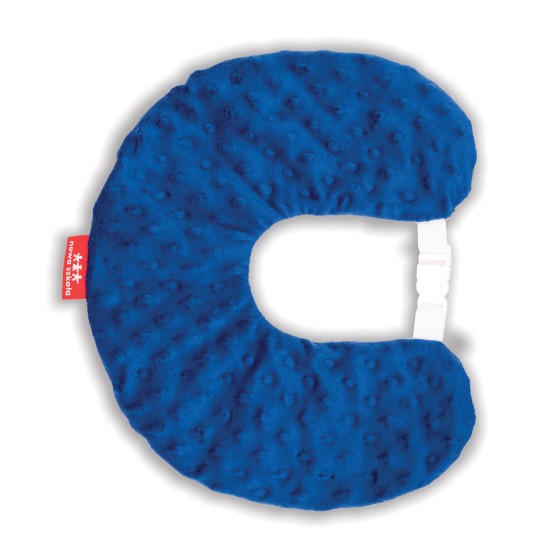 WEIGHTED COLLAR – SIZE M - COBALT BLUE -  ANCHOR PATTERNED