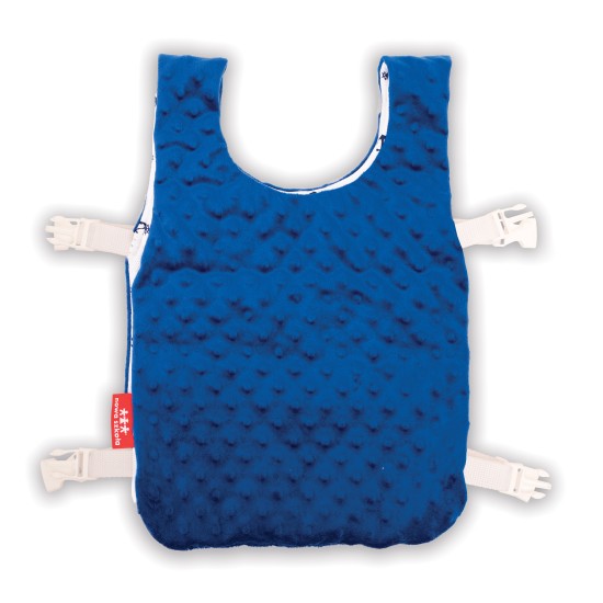 WEIGHTED VEST – SIZE M - COBALT BLUE - ANCHOR PATTERNED