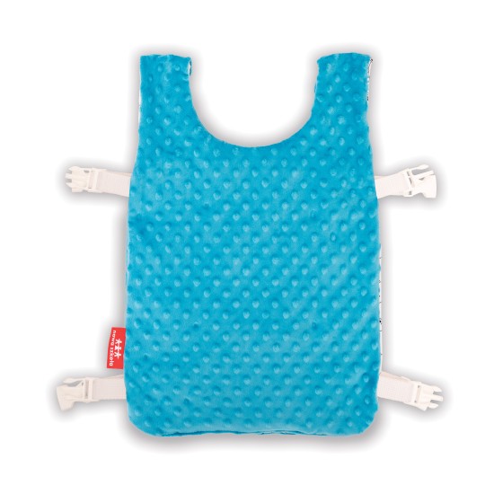 WEIGHTED VEST – SIZE L – TURQUOISE - TEDDY BEAR PATTERNED