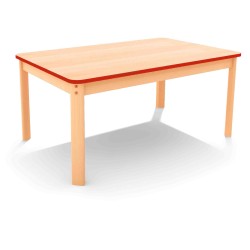 ΤΡΑΠΕΖΙ ΠΑΡΑΛΛΗΛΟΓΡΑΜΜΟ ERGO NATURA - ΚΟΚΚΙΝΟ