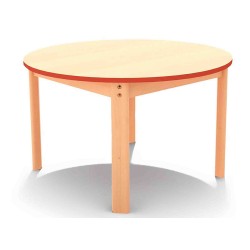 ΤΡΑΠΕΖΙ ΣΤΡΟΓΓΥΛΟ ERGO NATURA - ΚΟΚΚΙΝΟ