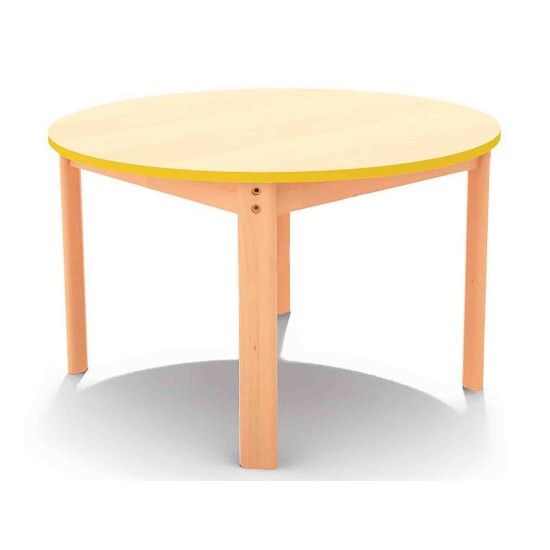 ΤΡΑΠΕΖΙ ΣΤΡΟΓΓΥΛΟ ERGO NATURA - ΚΙΤΡΙΝΟ