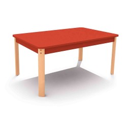 ΤΡΑΠΕΖΙ ΠΑΡΑΛΛΗΛΟΓΡΑΜΜΟ ERGO COLORI - ΚΟΚΚΙΝΟ