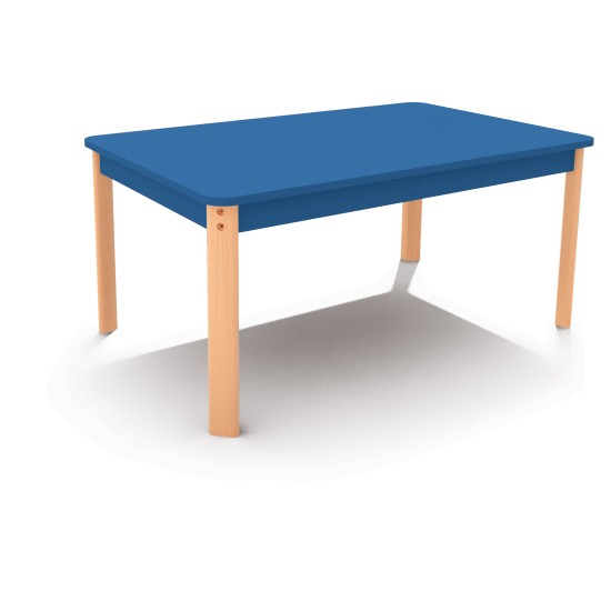 ΤΡΑΠΕΖΙ ΠΑΡΑΛΛΗΛΟΓΡΑΜΜΟ ERGO COLORI - ΜΠΛΕ