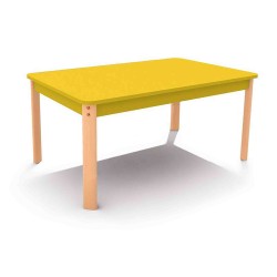 ΤΡΑΠΕΖΙ ΠΑΡΑΛΛΗΛΟΓΡΑΜΜΟ ERGO COLORI - ΚΙΤΡΙΝΟ