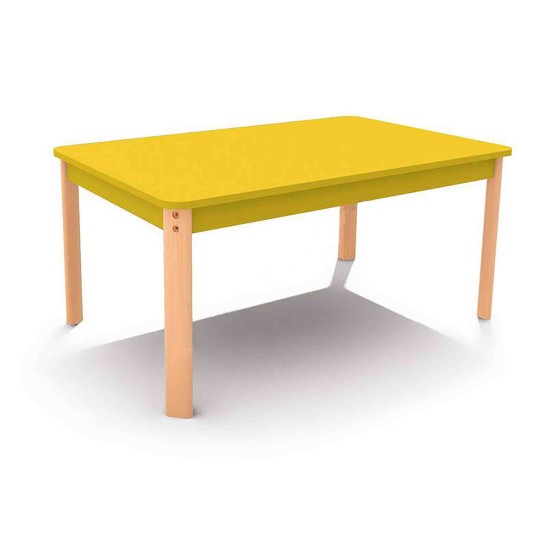 ΤΡΑΠΕΖΙ ΠΑΡΑΛΛΗΛΟΓΡΑΜΜΟ ERGO COLORI - ΚΙΤΡΙΝΟ