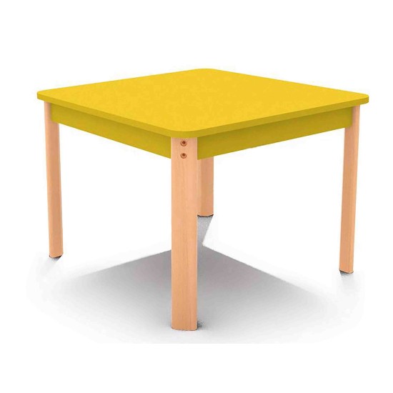 ΤΡΑΠΕΖΙ ΤΕΤΡΑΓΩΝΟ ERGO COLORI - ΚΙΤΡΙΝΟ