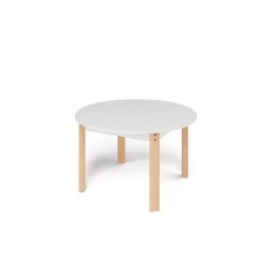 ΤΡΑΠΕΖΙ ΣΤΡΟΓΓΥΛΟ ERGO COLORI - ΛΕΥΚΟ