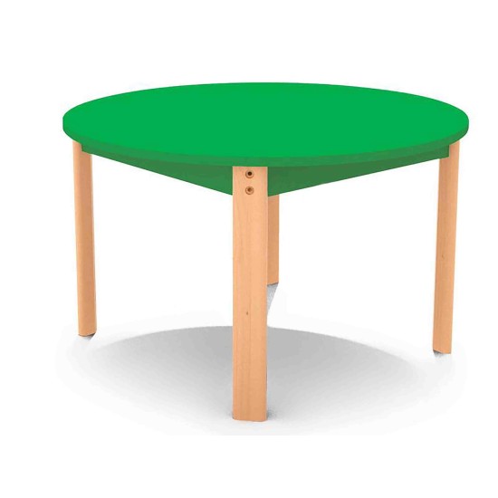 ΤΡΑΠΕΖΙ ΣΤΡΟΓΓΥΛΟ ERGO COLORI - ΠΡΑΣΙΝΟ