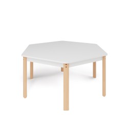 ΤΡΑΠΕΖΙ ΕΞΑΓΩΝΟ ERGO COLORI - ΛΕΥΚΟ