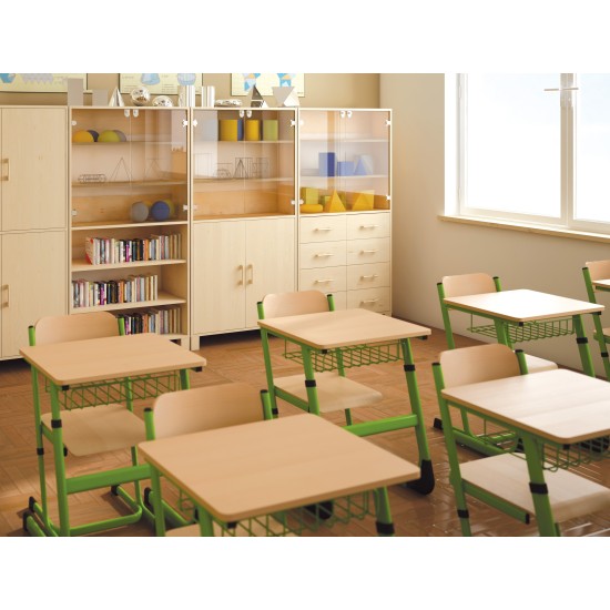 ADJUSTABLE SEAT HEIGHT CHAIR 5-6 GREEN