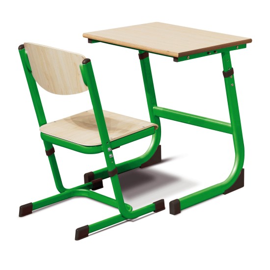 STUDENT ADJUSTABLE DESK ONE STUDENT DESK 3-6 GREEN