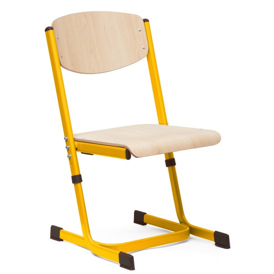 ADJUSTABLE SEAT HEIGHT CHAIR 1-2 YELLOW