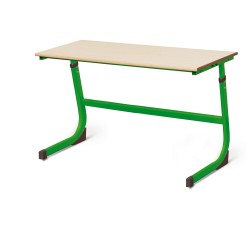 STUDENT ADJUSTABLE DESK TWO STUDENTS DESK 2-4 GREEN