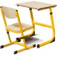 STUDENT ADJUSTABLE DESK ONE STUDENT DESK 3-6 YELLOW
