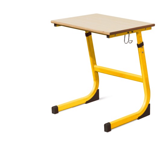 STUDENT ADJUSTABLE DESK ONE STUDENT DESK 3-6 YELLOW