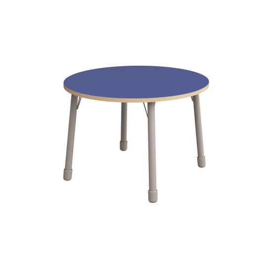 ΤΡΑΠΕΖΙ ΣΤΡΟΓΓΥΛΟ CLASSIC STEEL COLORI - ΜΠΛΕ