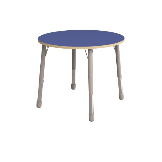 ΤΡΑΠΕΖΙ ΣΤΡΟΓΓΥΛΟ CLASSIC STEEL COLORI - ΜΠΛΕ